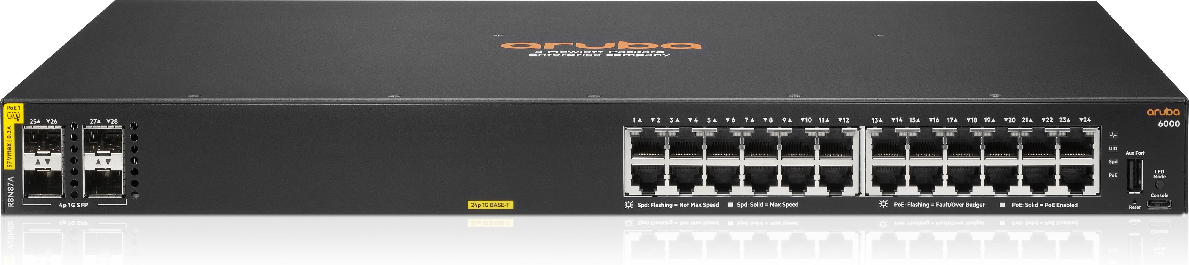 HPE Aruba 6000 24G CL4 4SFP Switch Europe - English localization